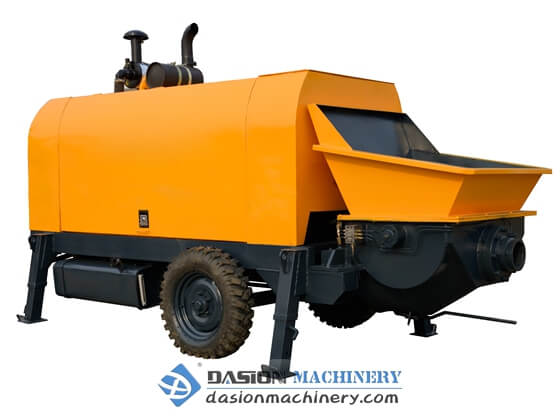 Diesel Concrete Trailer Pump