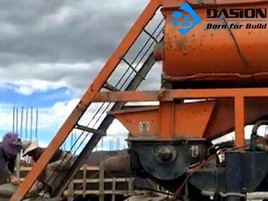 JS Twin Shaft Concrete Mixer With Pump