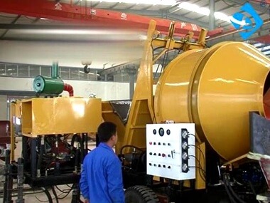 diesel engine concrete mixer pump