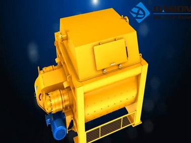 Twin-shaft Concrete Mixer Working Video